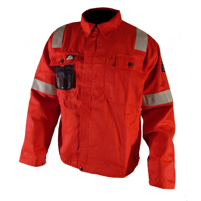 Bulldog 5018-2 Flame Retardant Offshore Reflex Jacket, Red, 1 Piece, SBD-5018-2