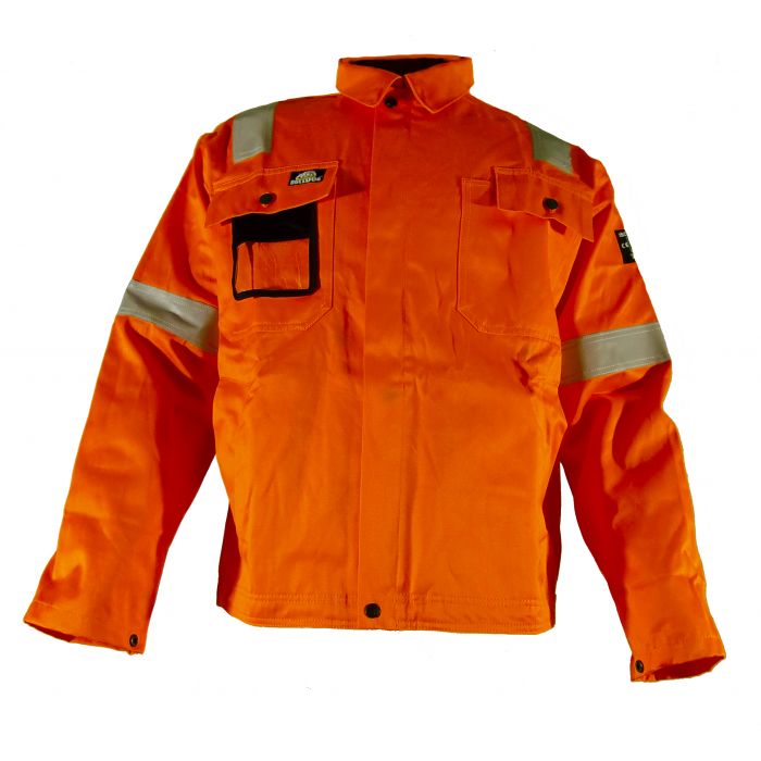 Bulldog 5018-3 Flame Retardant Offshore Reflex Jacket, Orange, 1 Piece, SBD-5018-3