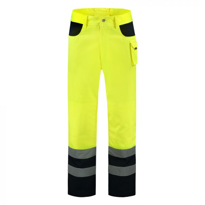 Tricorp Safety Bi-Color Arbeidsbukse, Iso 20471 503002, Fluor Gul/Mørkeblå, 1 Stykke, SUT-503002FluoryellowNavy