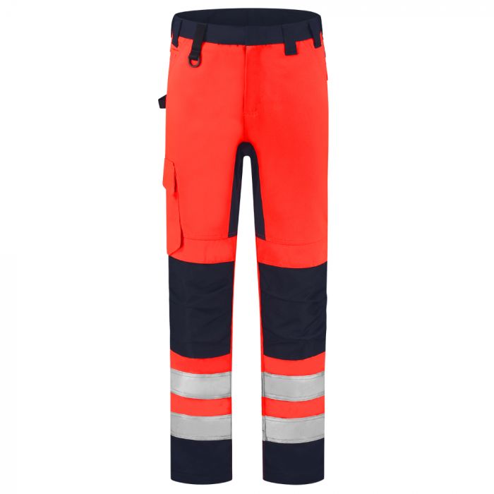 Tricorp Safety Arbeidsbukse Høy Syn Bicolor 503011, Fluor Rød/Blekkblå, 1 Stykke, SUT-503011FluorredInk