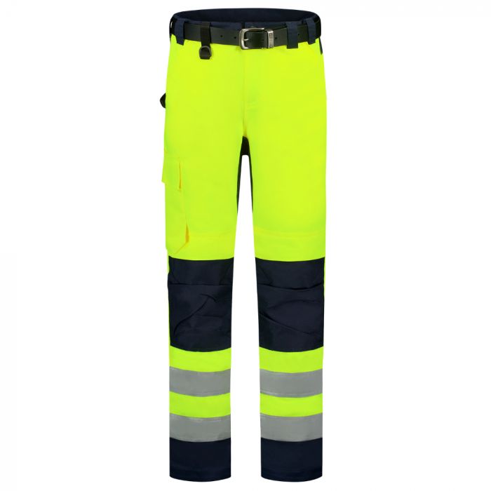 Tricorp Safety Arbeidsbukse Høy Syn Bicolor 503011, Fluor Gul/Blekkblå, 1 Stykke, SUT-503011FluoryellowInk