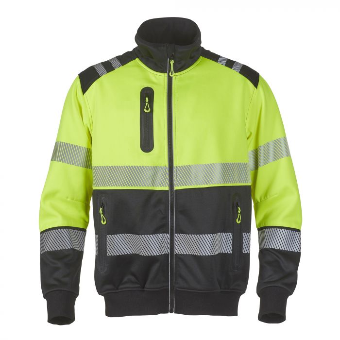 Bulldog 5725 Hi-Vis Fleece Jacket, Yellow/Black, 1 Piece, SBD-5725