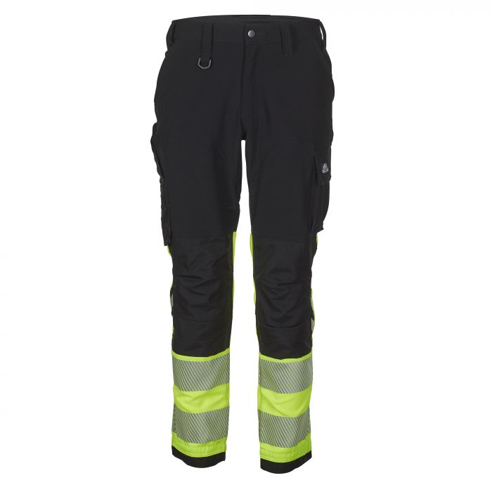 Bulldog 5745 Hi-Vis Stretch Trousers, Yellow/Black, 1 Piece, SBD-5745