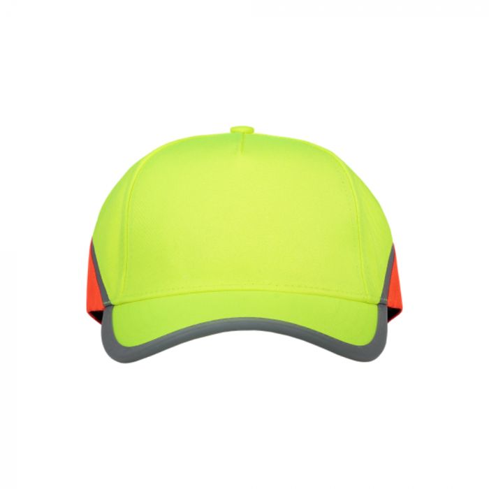 Tricorp Safety Traffic Marshal'S Cap 653001, fluororansje/gul, 1 stk.