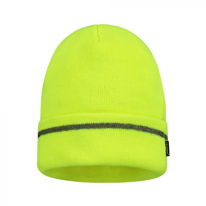 Tricorp Safety Refleks Hatt 653003, Fluor Gul, 1 Stykke, SUT-653003FluoryellowOneSize