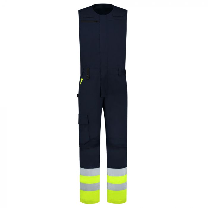 Tricorp Safety Dungarees High Vis 753008, Blekk/fluorgul, 1 Stykke, SUT-753008InkFluoryellow