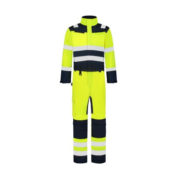 Tricorp Safety Overall High Vis Bicolor 753009, Fluor Gul/Blekk, 1 Stykke, SUT-753009FluoryellowInk