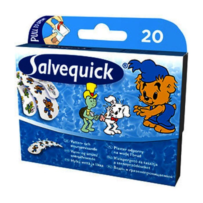 Beiersdorf Førstehjelpsutstyr PLASTER SALVEQUICK BAMSE, 1 Carton, SSK-77000743