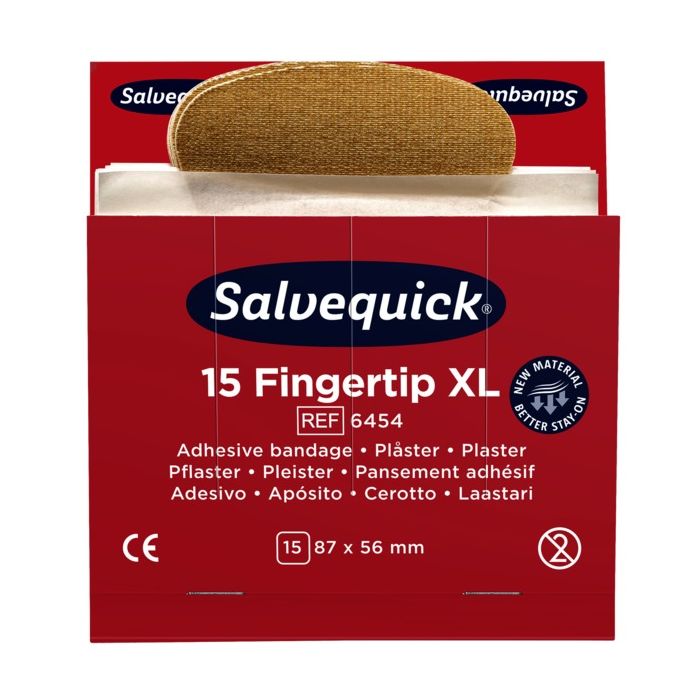 Cederroth Førstehjelpsutstyr PLASTER SALVEQUICK FINGERTIP 6454, 1 Carton, SSK-77101004