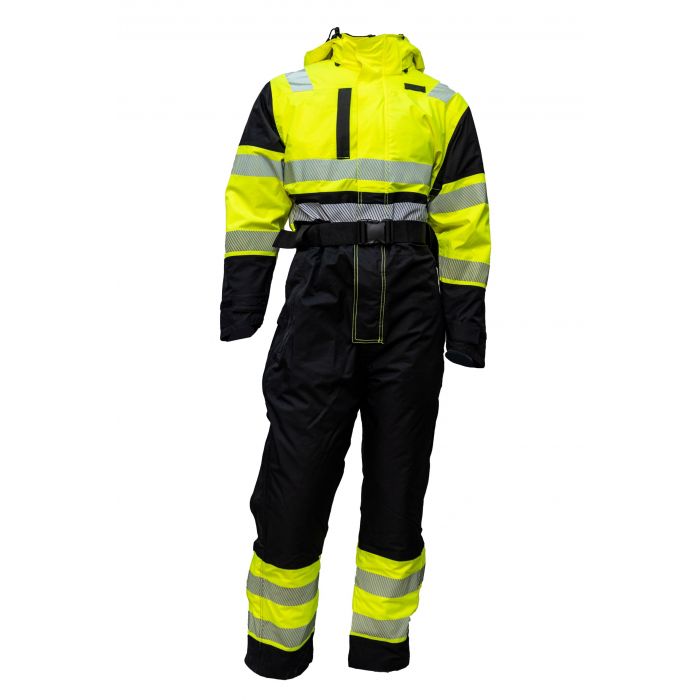 Bulldog 9115 Hi-Vis Padded Shield Coverall, Yellow/Black, 1 Piece, SBD-9115