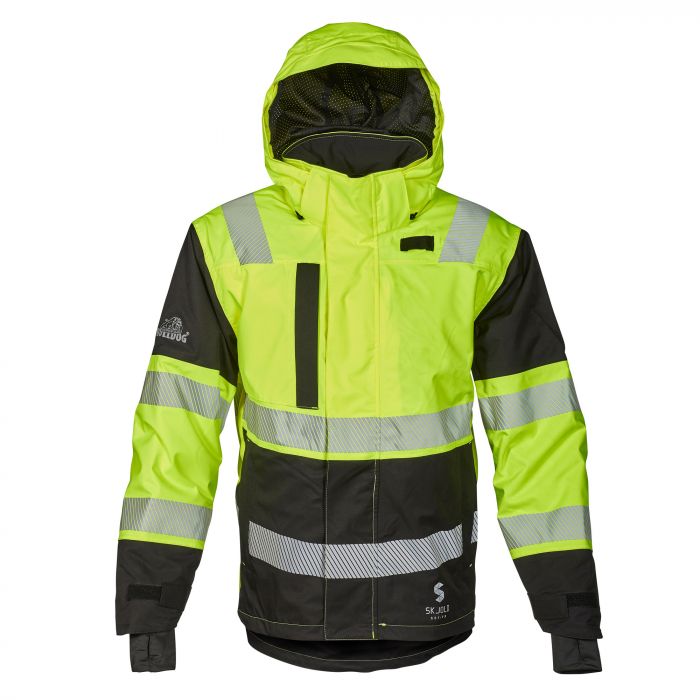 Bulldog 9117 Shield Padded Waterproof Hi-Vis Jacket, Yellow/Black, 1 Piece, SBD-9117