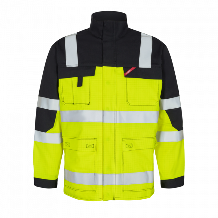 Engel Safety+ EN ISO 20471 Multinorm jakke, Hivis Gul/Svart, SEW-1235-820-3820