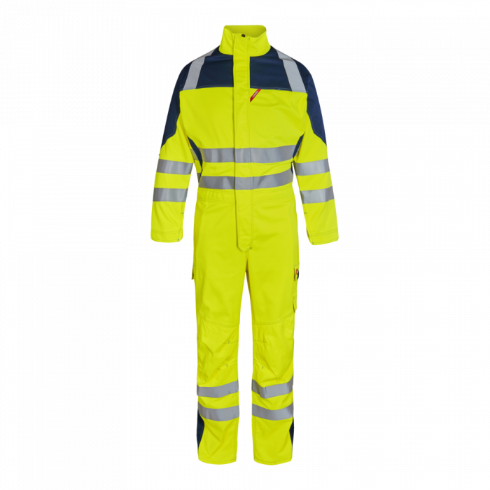 Engel Safety+ EN ISO 20471 Multinorm Inherent kjeledress, Hivis Gul/Marineblå, SEW-4285-172-3806