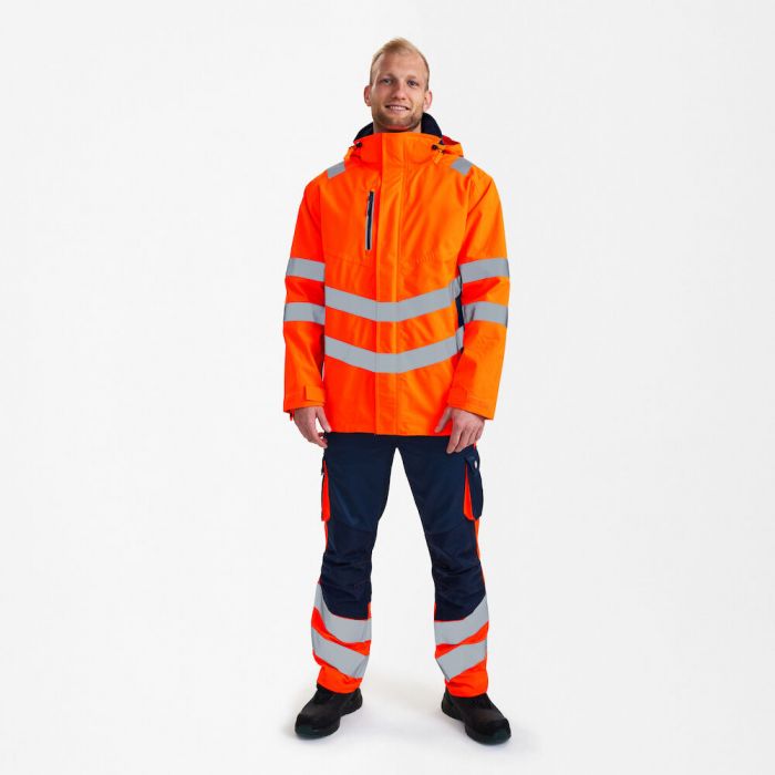 Engel Safety parkasskalljakke, Oransje/Blått blekk, SEW-1145-930-10165