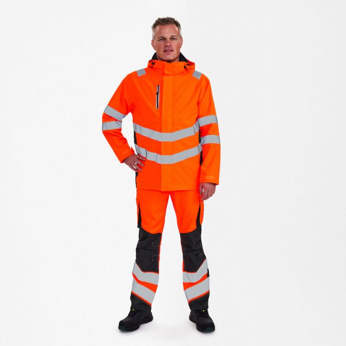 Engel Safety parkasskalljakke, Hivis Oransje/Antrasittgrå, SEW-1145-930-1079