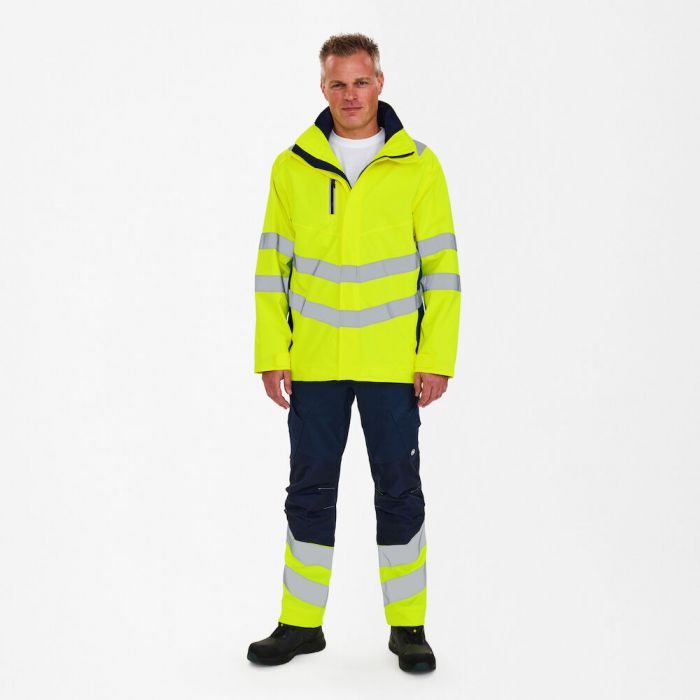 Engel Safety parkasskalljakke, Hivis Gul/Blått blekk, SEW-1145-930-38165