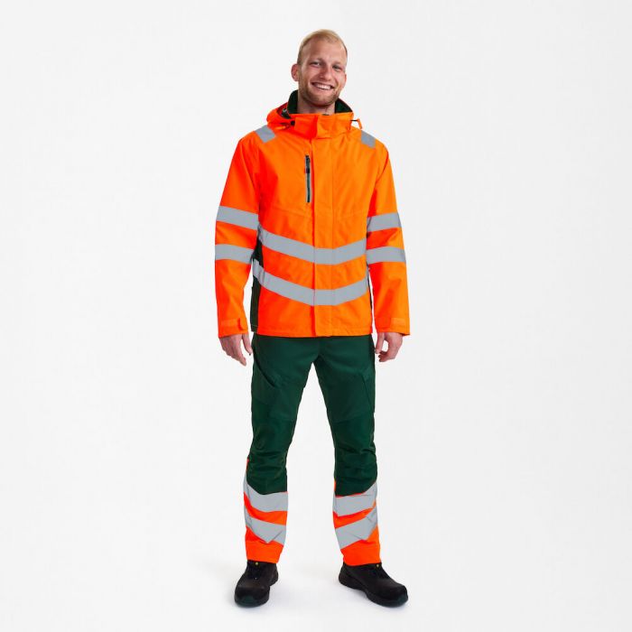 Engel Safety skalljakke, Hivis Oransje/Grønn, SEW-1146-930-101