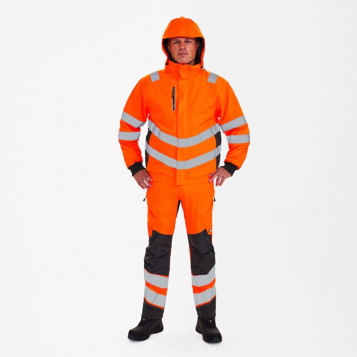 Engel Safety pilotjakke, Hivis Oransje/Antrasittgrå, SEW-1246-930-1079