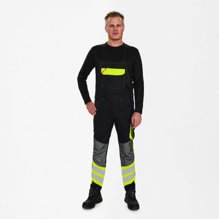 Engel Cargo overall, Svart/Hivis gul, SEW-3870-217-2038