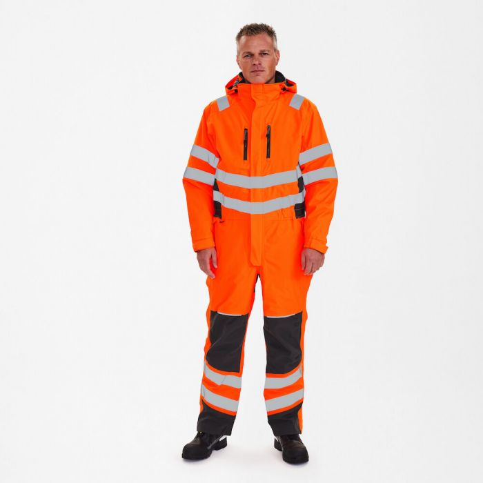 Engel Safety vinter kjeledress, Hivis Oransje/Antrasittgrå, SEW-4946-930-1079