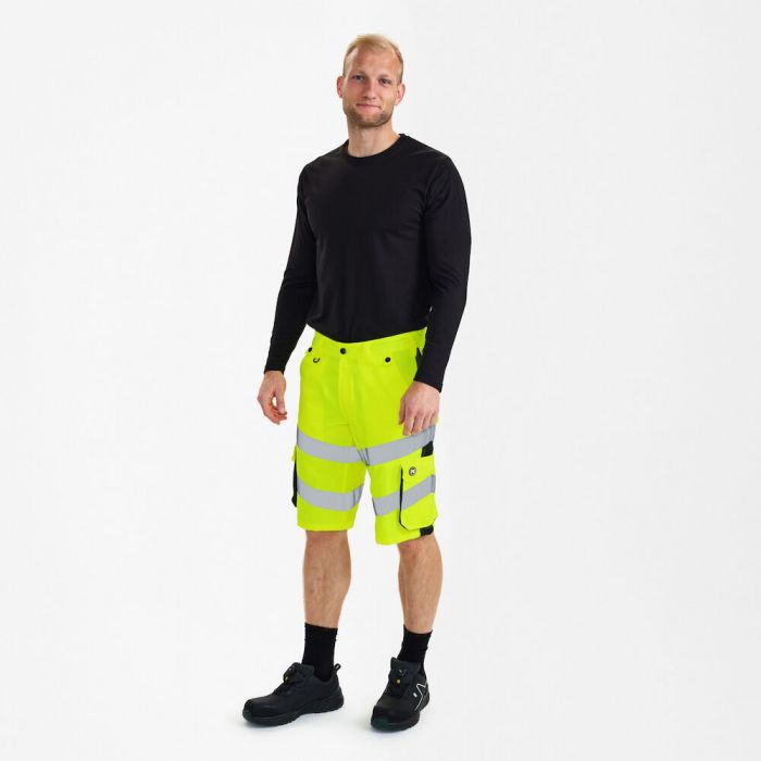 Engel Safety Light shorts, Hivis Gul/Svart, SEW-6545-319-3820