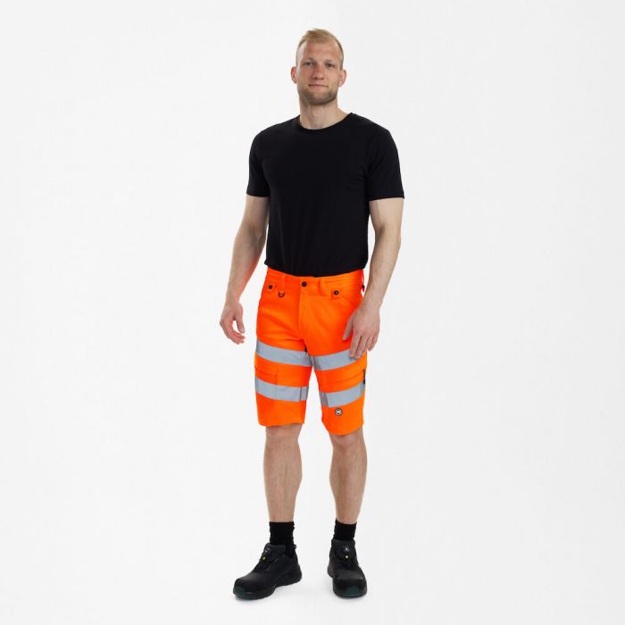 Engel Safety shorts, Hivis Oransje/Antrasittgrå, SEW-6546-314-1079