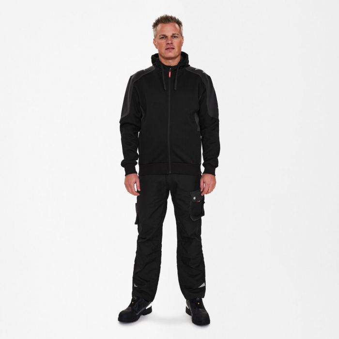 Engel Galaxy joggejakke med hette, Svart/Antrasittgrå, SEW-8820-233-2079