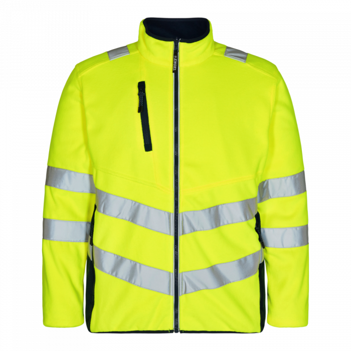 Engel Safety fleecejakke, Hivis Gul/Blått blekk, SEW-1192-236-38165