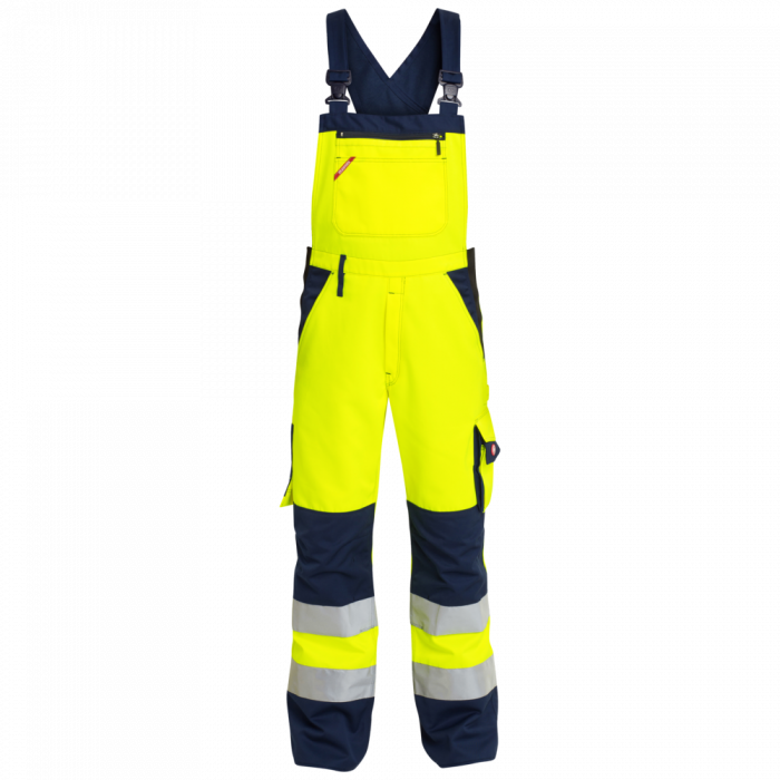 Engel Safety EN ISO 20471 Light overall med elastik, Hivis Gul/Marineblå, SEW-3511-525-3806