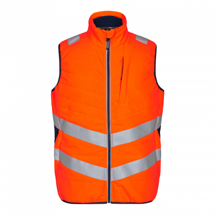 Engel Safety quiltet vest, Oransje/Blått blekk, SEW-5159-158-10165