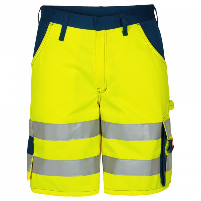 Engel Safety EN ISO 20471 shorts, Hivis Gul/Marineblå, SEW-6501-770-3806