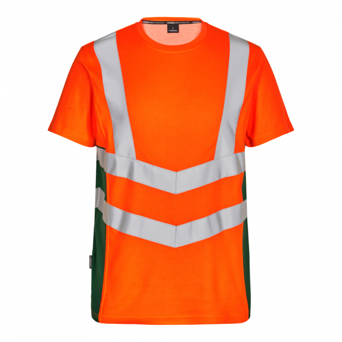 Engel Safety T-skjort, Hivis Oransje/Grønn, SEW-9544-182-101