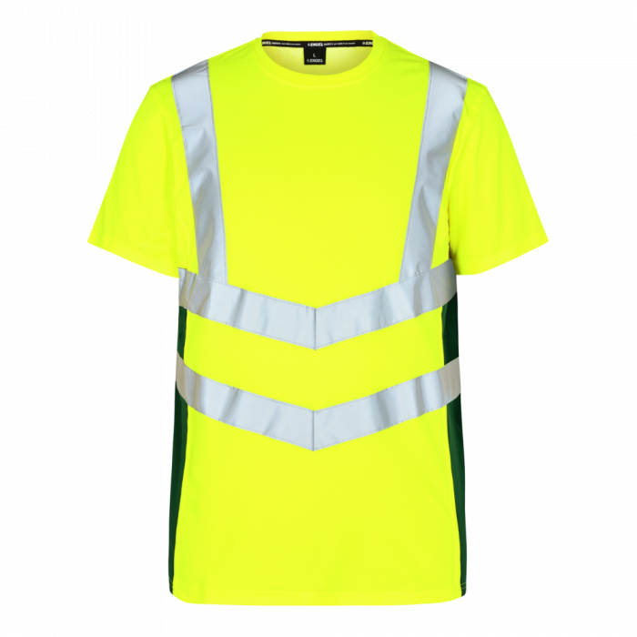 Engel Safety T-skjort, Hivis Gul/Grønn, SEW-9544-182-381