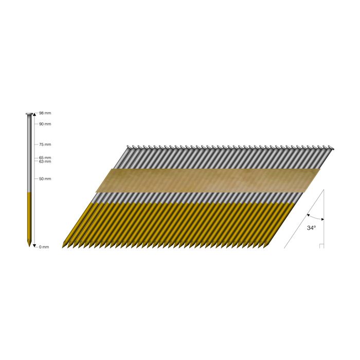 MFT Spiker Coilmagasinert STAVSPIKER 34GR 28/63 VGRCC A2000, 1 Eske, SHK-50070702