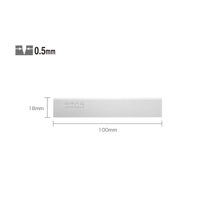 Olfa SKRAPEBLAD BS-10B A10, 6 BLISTERKORT, SHK-445035