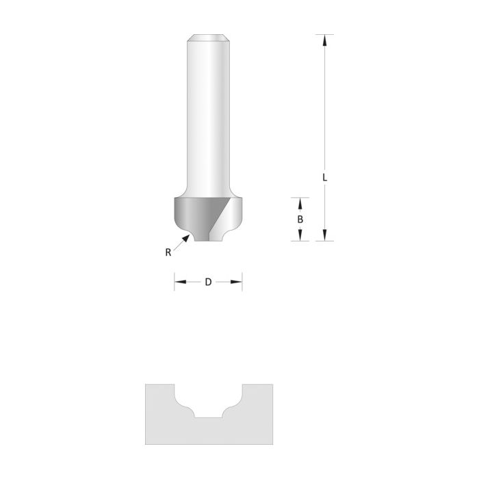 Hikoki PROFILFRES 12,7MM U/STYRELAGER, 1 BLISTERKORT, SHK-66754090