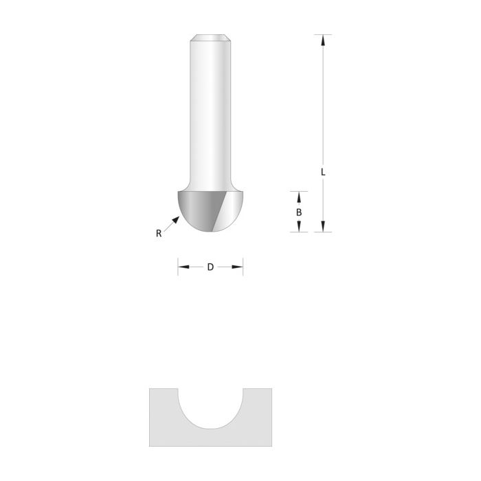 Hikoki HULKILFRES 12,7MM U/STYRELAGER, 1 BLISTERKORT, SHK-66754083