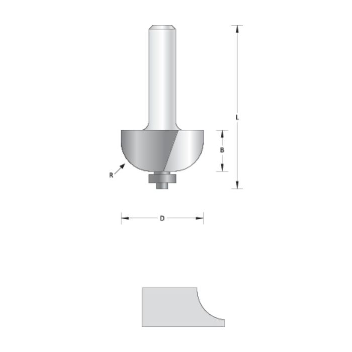 Hikoki HULKILFRES 22,2MM M/STYRELAGER, 1 BLISTERKORT, SHK-66754084