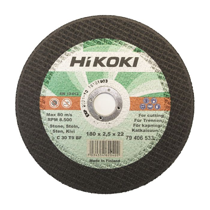 Hikoki Bor Metallbearbeiding KAPPESKIVE STEIN 230X2,5MM, 1 Blisterkort, SHK-79406633