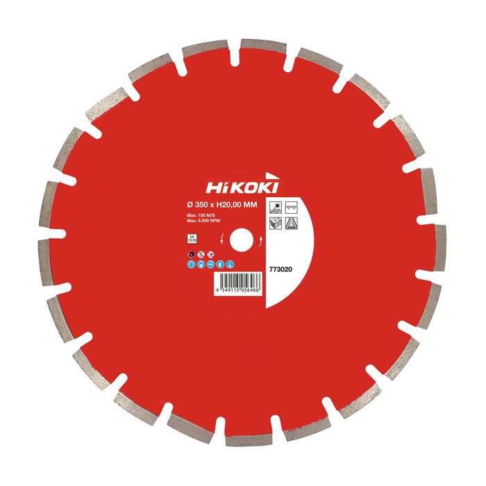 Hikoki DIAMANTBLAD ASFALT 350X20,0MM STD, 1 STYKK, SHK-66773020