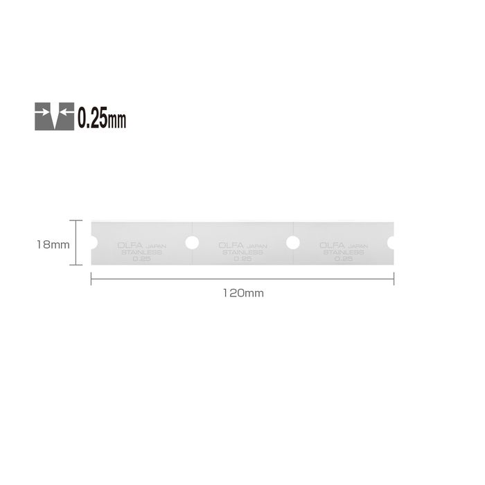 Olfa SKRAPEBLAD GSB-1S A30, 6 STYKK, SHK-445052