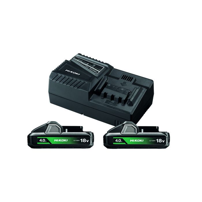 Hikoki BATTERIPAKKE 2XBSL1840M/UC18YFSL, 1 SETT, SHK-68020014