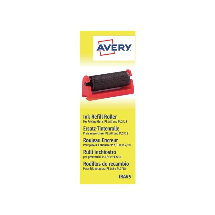 Avery Ink Refill, 5 stk per pakke, svart, modell Irav5