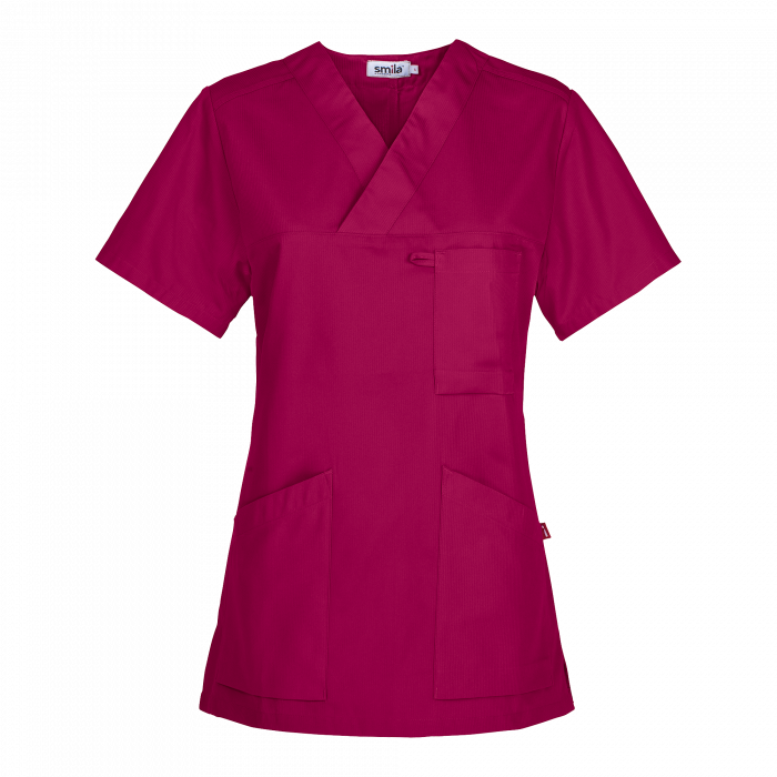 Smila Workwear Alva Tunika for kvinner, Fuchsia, 1 stk ,SBG-70102-70