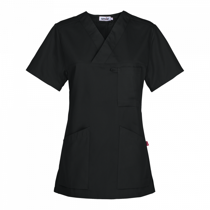 Smila Workwear Alva Tunika for kvinner, Svart, 1 stk ,SBG-70102-99