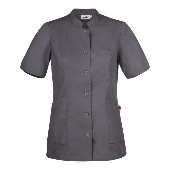 Smila Workwear Aila bluse for kvinner, grafitt, 1 stk ,SBG-70104-97