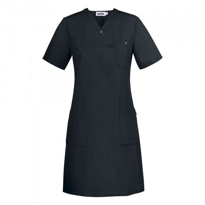 Smila Workwear Adina-kjole for kvinner, svart, 1 stk ,SBG-70160-99