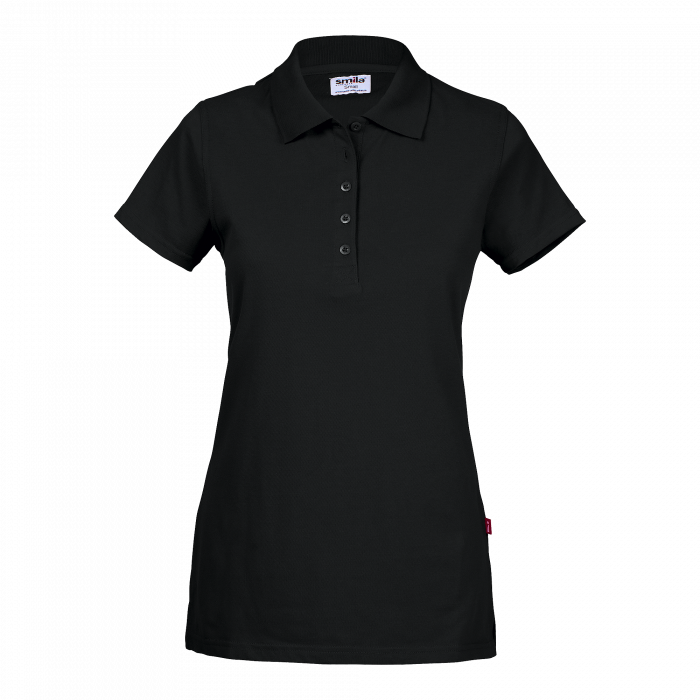 Smila Workwear Dame Daga Polo, Svart, 1 stk ,SBG-76542-99