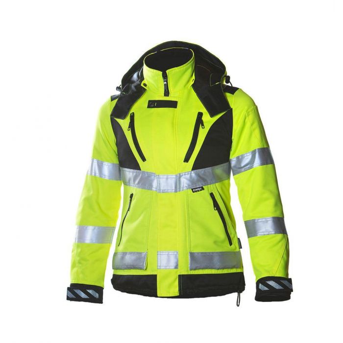 Dimex Hi-Vis Dame Vinterjakke, Gul, 1 stk, SDM-6013