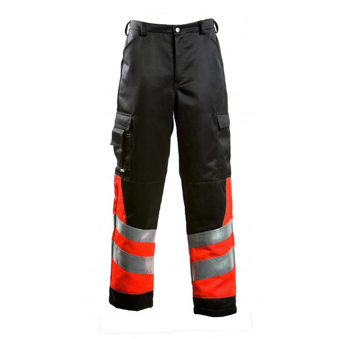 Dimex Hi-Vis Sikkerhetsbukser, Svart/Oransje, 1 stk, SDM-6220